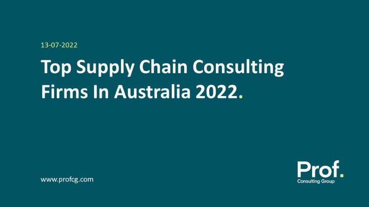 Supply Chain Consulting Firms