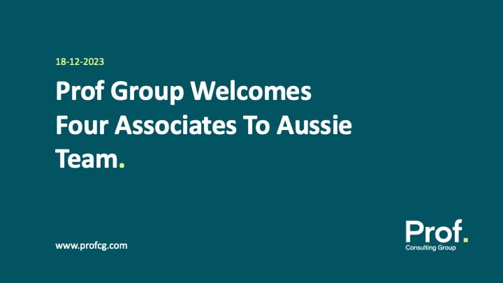 ProfCG Welcomes Four Associates To Aussie Team