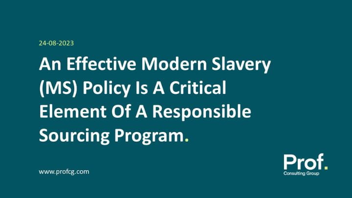Modern Slavery policy