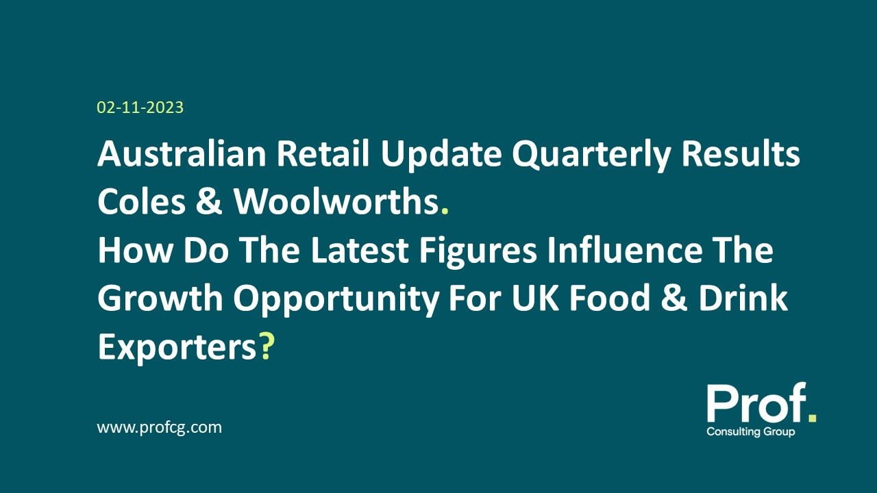 Australian Retail Update Quarterly Results Coles & Woolworths