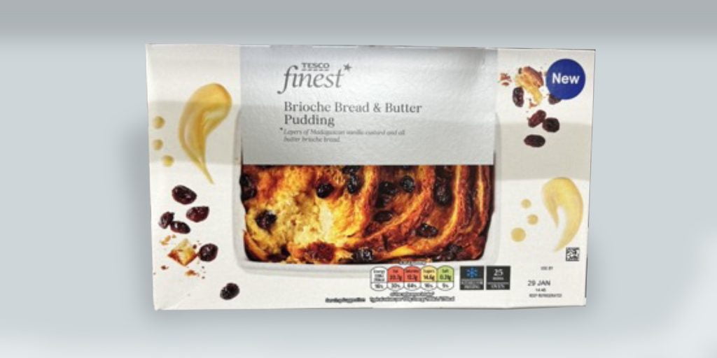 UK Grocery Bread and Butter Pudding