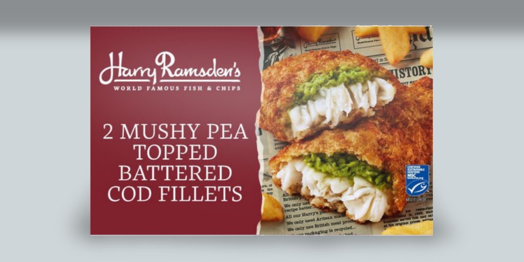 Innovative Products Battered Fish with Peas