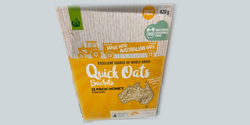 Woolworths Brand Quick Oats.