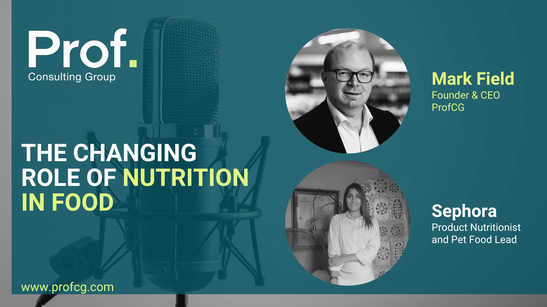 The changing role of Nutrition in Food