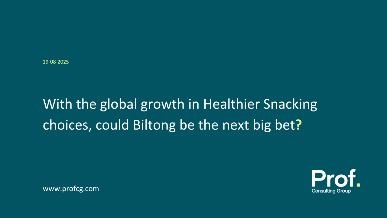 With the global growth in Healthier Snacking choices could Biltong be the next big bet
