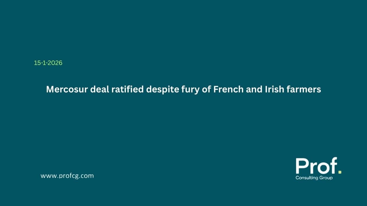 Mercosur deal ratified despite fury of French and Irish farmers