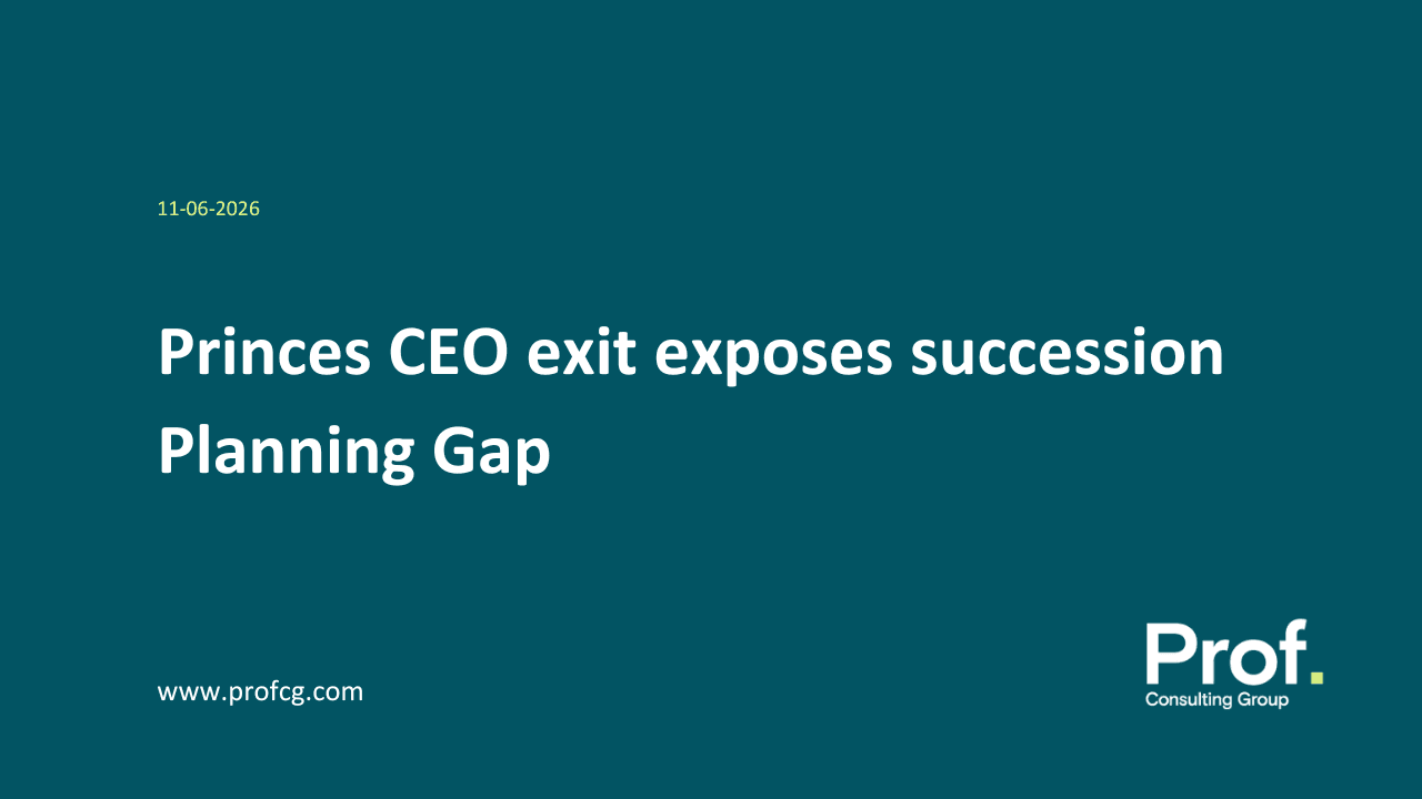 Princes CEO exit exposes succession planning gap
